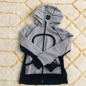 Navy Patterned Lululemon Scuba Hoodie Size 8